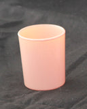 Champagne Peach Glass Jar Holder for Votive or Tea Light Candle - Wedding Event Decor