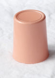 Champagne Peach Glass Jar Holder for Votive or Tea Light Candle - Wedding Event Decor