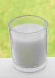 White Wax Votive Table Candle in Clear Glass Holder - 6cm High - wedding party table decoration
