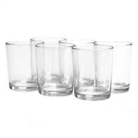 Clear Shot Glass Tea Light Votive Candle Holder - 6.5cm
