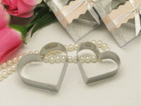 Love heart cookie cutters boxed wedding bomboniere couple favour 2 pcs set
