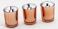 Copper Glass Holder for Votive or TeaLight Candle - Golden Anniversary Decor