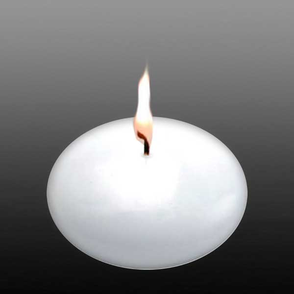 20 Pack of 6cm Floating White Wax Candles Wedding or Event Table decoration idea