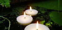 20 Pack of 6cm Floating White Wax Candles Wedding or Event Table decoration idea