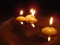 20 Pack of 6cm Floating Ivory Wax Candles Wedding or Event Table decoration idea