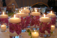 20 Pack of 6cm Floating Ivory Wax Candles Wedding or Event Table decoration idea