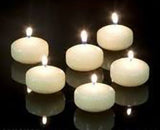 20 Pack of 6cm Floating Ivory Wax Candles Wedding or Event Table decoration idea