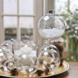 6cm Glass memory Bauble - ideal for wedding centrepiece or xmas tree