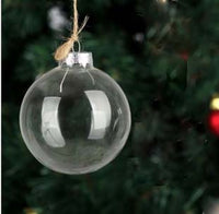 6cm Glass memory Bauble - ideal for wedding centrepiece or xmas tree