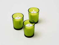 Deep Green Shot Glass Tealight Votive  Candle Holder - Small 6.5cm