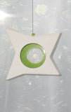 Hanging Candle Holder- Star - Outdoor/Indoor - Green