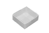 Square Invitation Presentation Gift Box - 10*10*4cm deep - White with Clear Lid - Retail Product Show case