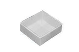 Square Invitation Presentation Gift Box - 10*10*4cm deep - White with Clear Lid - Retail Product Show case