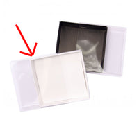 Square Invitation Presentation Gift Box - 10x10x2cm deep - White with Clear Lid - Cookie Product Show case