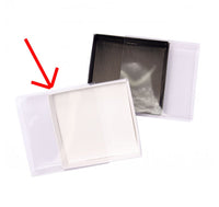 Square Invitation Presentation Gift Box - 8x8x2cm deep - White with Clear Lid - Retail Product Show case