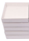 Square Invitation Presentation Gift Box - 15x15x4cm deep - White with Clear Lid - Product Show case