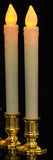LED Battery Taper Candle with Gold Stand - Table Decoration or Carols