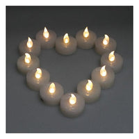 Battery Powered LED Tealight Candle - Amber wind proof Flame