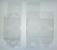 Clear Plastic 8x5cm Rectangle PVC Gift Box - Bomboniere or tealight Holder