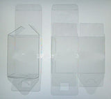 Clear Plastic PVC 5cm Cube Gift Box - Wedding Anniversary Christening Favor