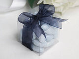 Clear Plastic PVC 5cm Cube Gift Box - Wedding Anniversary Christening Favor