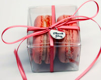 Clear Plastic PVC 8cm Cube Gift Box - Bomboniere Box
