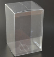 Clear Plastic 8x10cm Rectangle PVC Gift Box - Bomboniere or tealight Holder