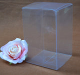 Clear Plastic 6cm Square Cube Gift Box - Wedding Bomboniere Box