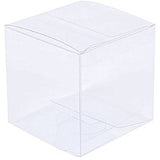 Clear Plastic PVC 5cm Cube Gift Box - Wedding Anniversary Christening Favor