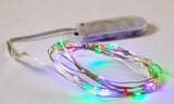 Red Green Blue Micro LED lights  bulbs - battery powered table centrepiece fairy lights - Medium