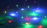 Red Green Blue Micro LED lights  bulbs - battery powered table centrepiece fairy lights - Medium