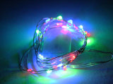 Red Green Blue Micro LED lights  bulbs - battery powered table centrepiece fairy lights - Medium