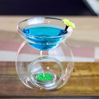 Glass Oil Aromatherapy Lamp Scent Burner - Spa, Relaxation, Room Infuser