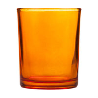 Orange Shot Glass Tealight Votive  Candle Holder - Small 6.5cm