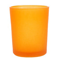 Orange Glass Holder for Votive or Tea Light Candle - Orange Dutch Theme Decor