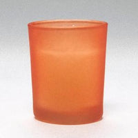 Orange Glass Holder for Votive or Tea Light Candle - Orange Dutch Theme Decor