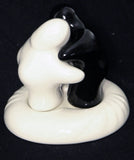 Kissing Ceramic Salt & Pepper Shaker - Black/White