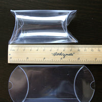 Clear Plastic PVC Long Rectangle Pillow Gift Box - Bomboniere
