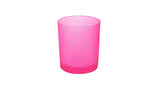 Pink Frosted Shot Glass Tea Light Candle Holder