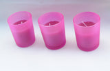 Pink Frosted Shot Glass Tea Light Candle Holder