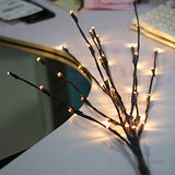 LED lights on branch stems - battery powered table centrepiece fairy lights - Medium