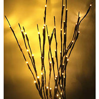 LED lights on branch stems - battery powered table centrepiece fairy lights - Medium
