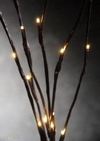 LED lights on branch stems - battery powered table centrepiece fairy lights - Medium