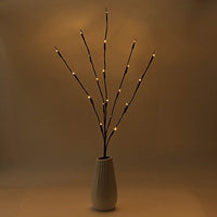 LED lights on branch stems - battery powered table centrepiece fairy lights - Medium