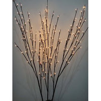 LED lights on branch stems - battery powered table centrepiece fairy lights - Medium