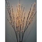 LED lights on branch stems - battery powered table centrepiece fairy lights - Medium