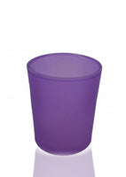 Purple Violet Glass Holder for Votive or TeaLight Candle - Party Table