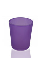 Purple Violet Glass Holder for Votive or TeaLight Candle - Party Table