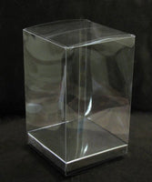 Clear Plastic 8x5cm Rectangle PVC Gift Box - Bomboniere or tealight Holder