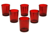 Rainbow 6 Shot Glass Tealight Holder Pack - Mardis Gras Wedding Event